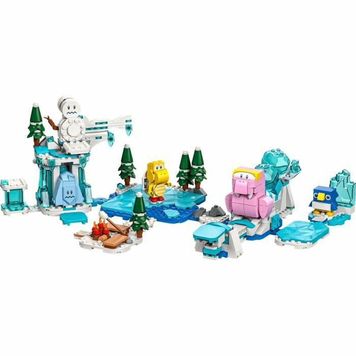 Playset Lego Super Mario 71417 Fliprus Aventura En La Nieve 567 Piezas_0