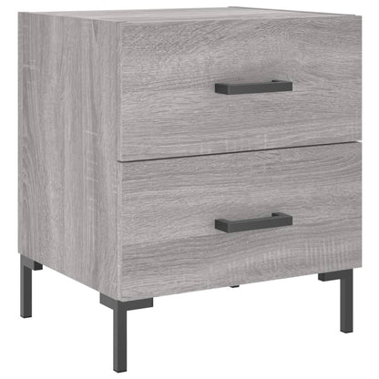 Mesitas Noche 2 Uds Madera Ingeniería Gris Sonoma 40x35x47,5 Cm_3