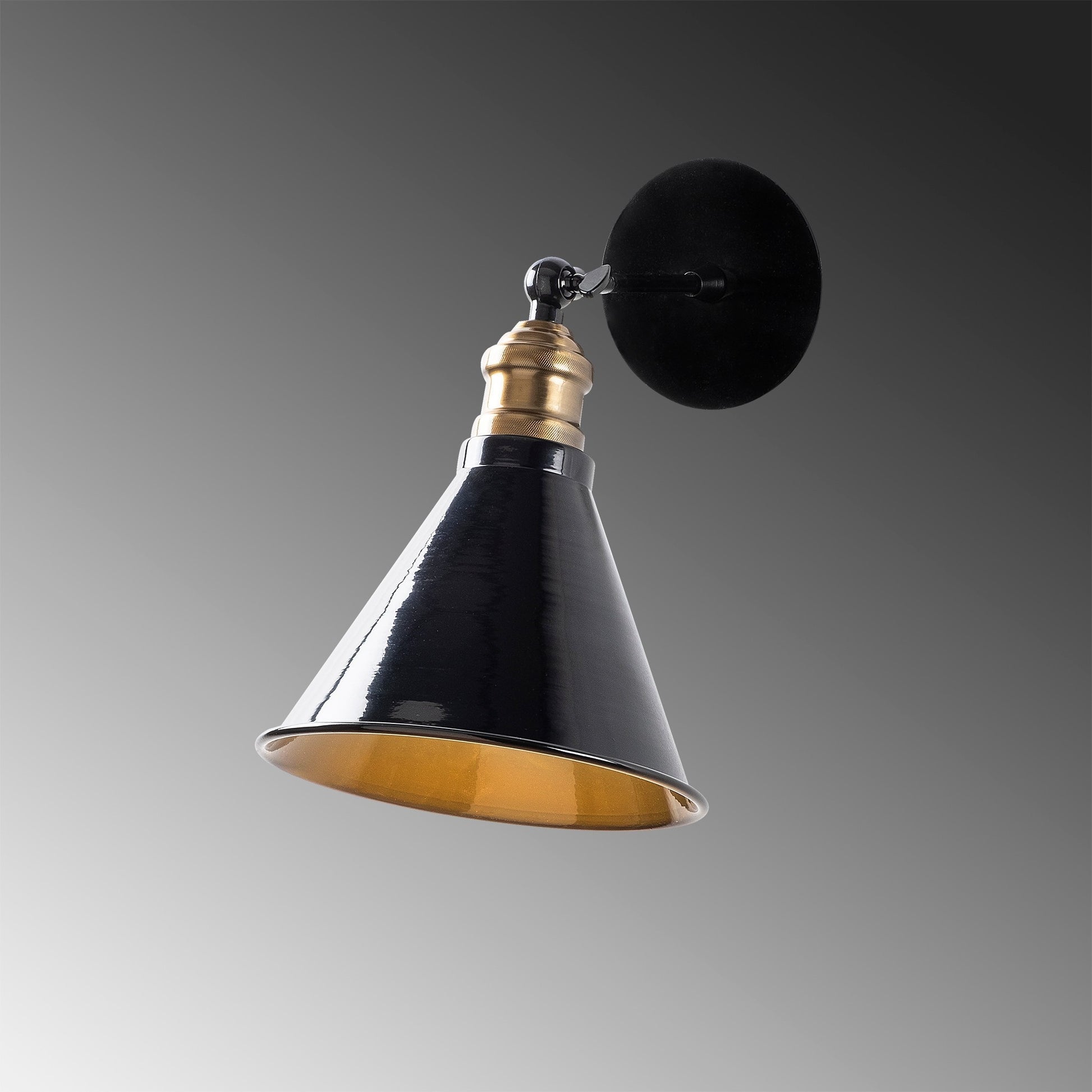 Aplique De Pared, Metal , Negro, 19x27x27, Casquillo E 27 Max 40 W_3