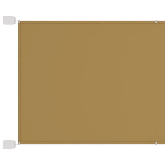 Vidaxl Toldo Vertical Beige 140x1000 Cm Tela Oxford_0