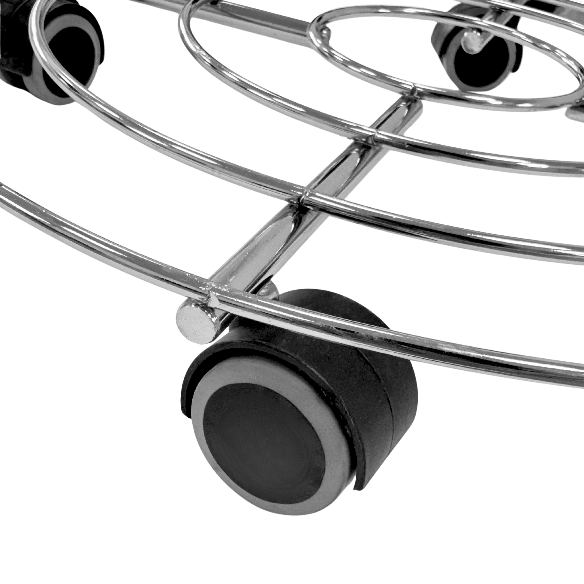 Soporte Redondo De 40 Cm Con Ruedas Para Plantas - Acero Resistente