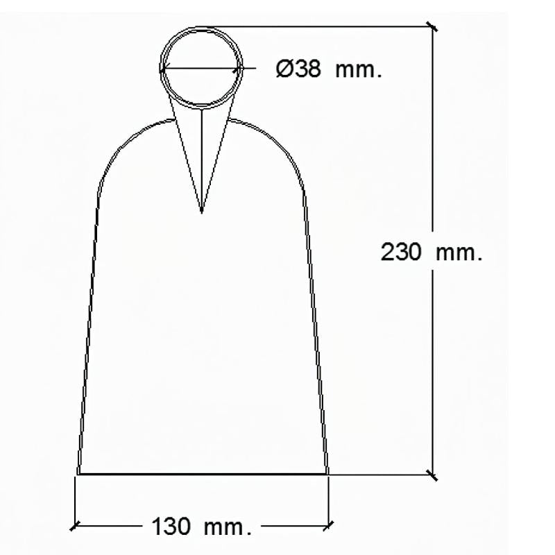 Azada Forjada Sin Mango 219/  850 Gramos_1