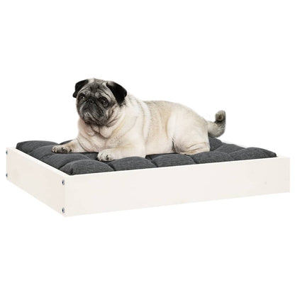 Vidaxl Cama Para Perros Madera Maciza De Pino Blanco 61,5x49x9 Cm_5