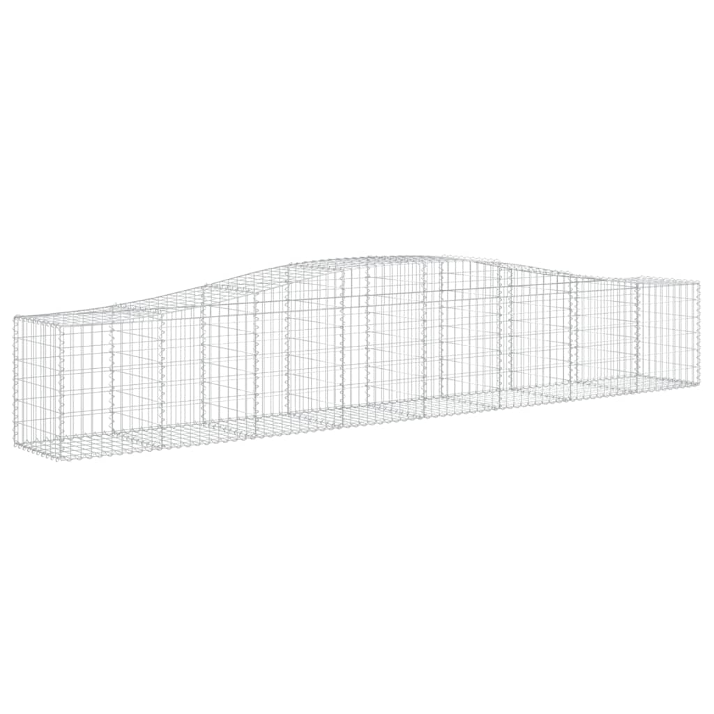 Cestas De Gaviones 20 Uds Forma De Arco Hierro 400x50x60/80 Cm_2