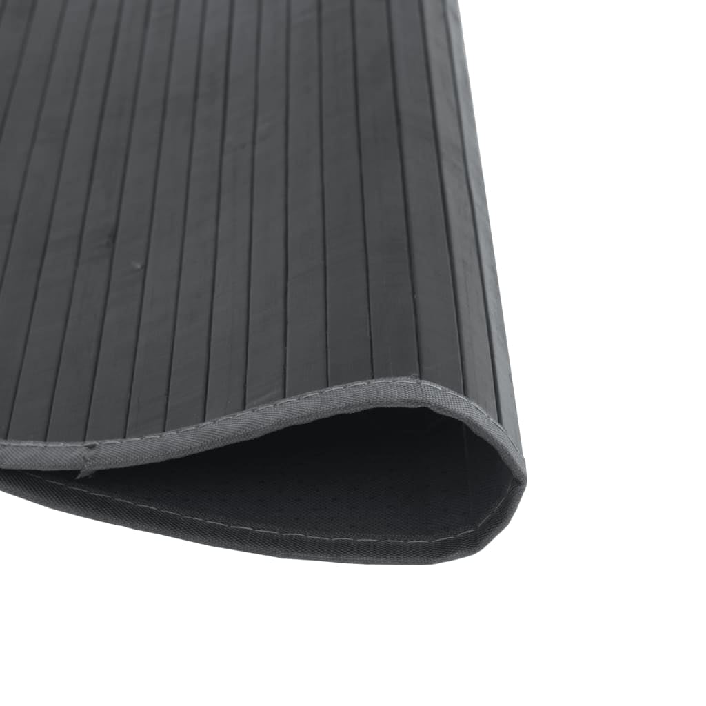 Vidaxl Alfombra Redonda Bambú Gris 80 Cm_3