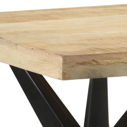 Mesa De Comedor De Madera Maciza De Mango 120x60x76 Cm_3