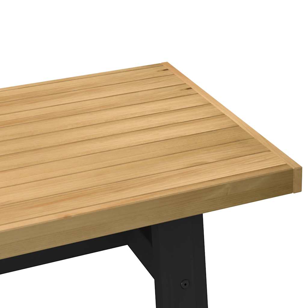 Mesa De Centro Noain Patas En A Madera Maciza Pino 120x60x40 Cm_4