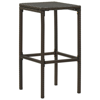 Taburetes De Cocina Con Cojines 6 Uds Ratán Sintético Marrón_1