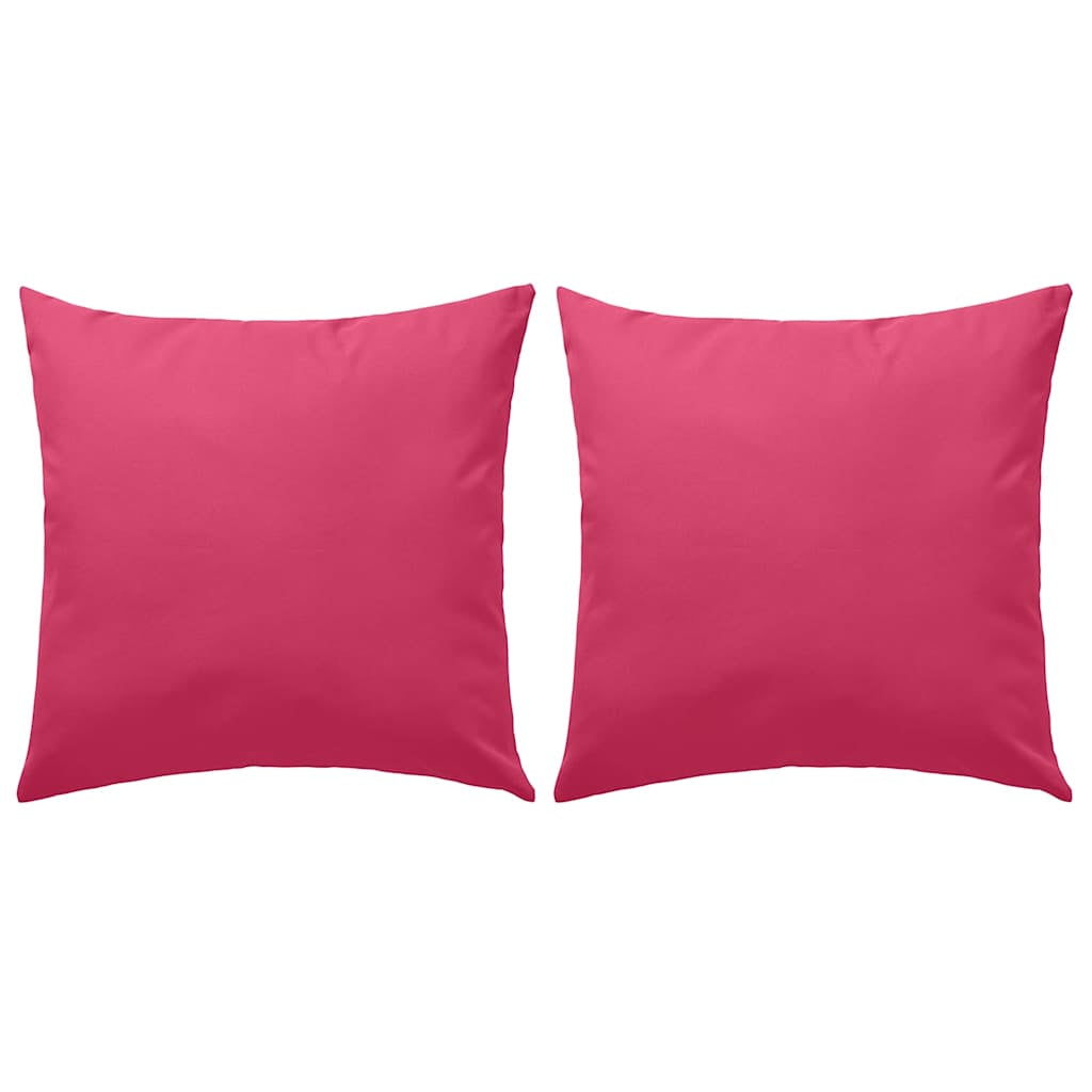 Vidaxl Cojines Para Exteriores 2 Unidades 45x45 Cm Rosa_0