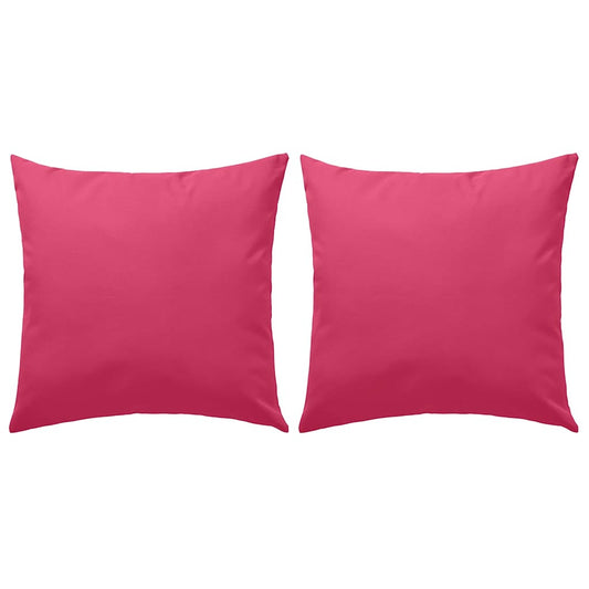 Vidaxl Cojines Para Exteriores 2 Unidades 45x45 Cm Rosa_0