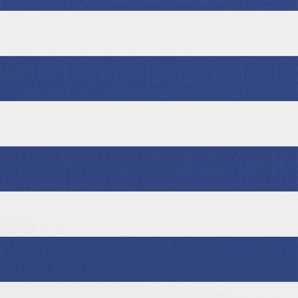 Vidaxl Toldo Para Balcón Tela Oxford Blanco Y Azul 75x400 Cm_1