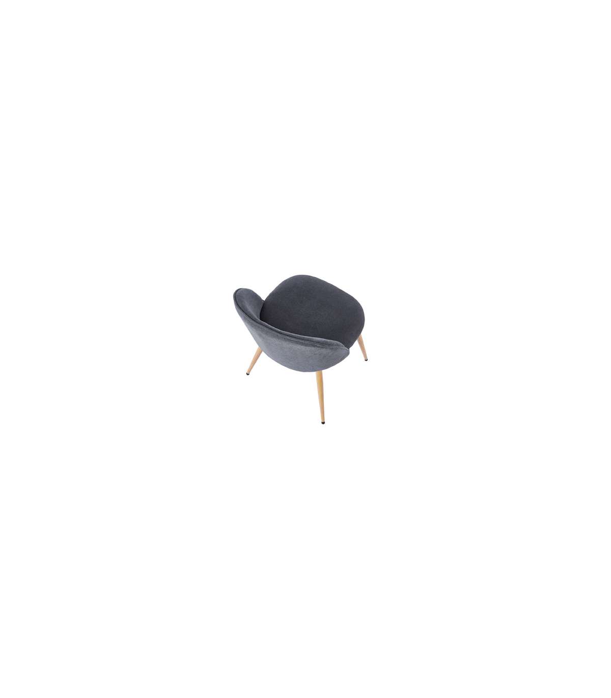 Pack De 4 Sillas Para Cocina O Comedor Evora Tapizado Textil Gris/roble, 78cm(alto) 50cm(ancho) 55cm(largo)_3