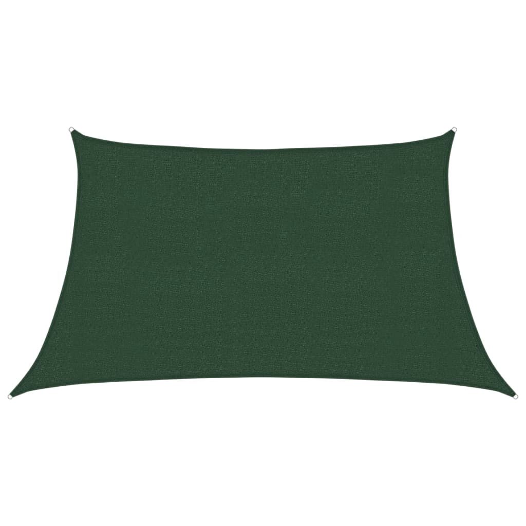 Vidaxl Toldo De Vela Verde Oscuro Hdpe 160 G/m² 3/4x2 M_0