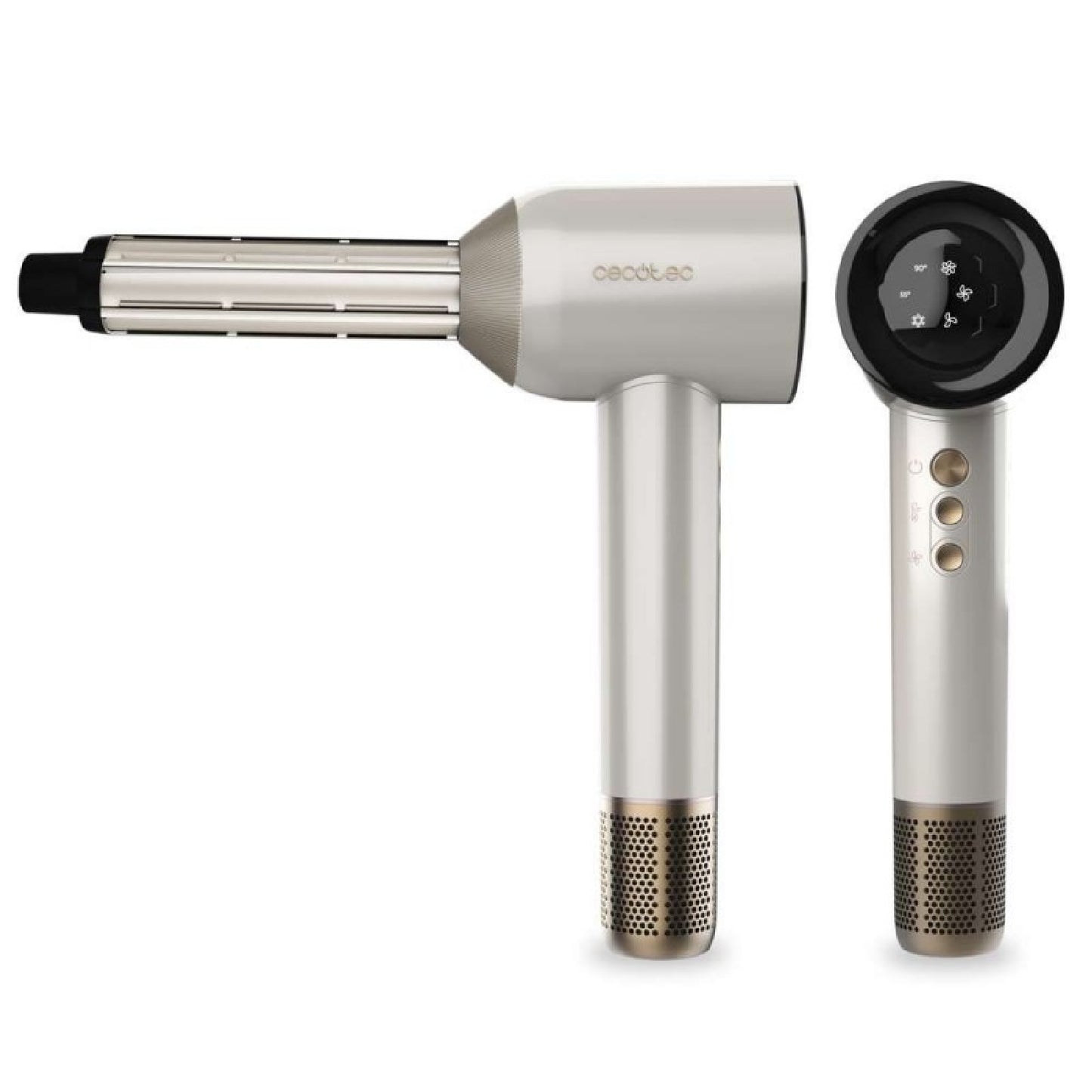 Cecotec Secador De Pelo Motor Brushless Y Tecnología De Plasma Dryglam Waves Champagne. 1600w_3