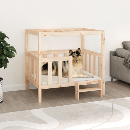 Vidaxl Cama Para Perros Madera Maciza De Pino 105,5x83,5x100 Cm_1
