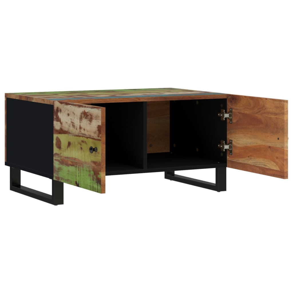 Mesa De Centro Madera Reciclada Y Contrachapada 80x50x40 Cm._3