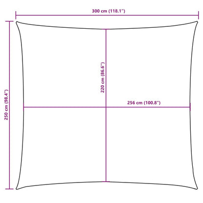 Vidaxl Toldo De Vela Rectangular Tela Oxford Gris Taupe 2,5x3 M_2