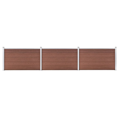 Valla De Jardín De Wpc Marrón 526x106 Cm / Vetonek_1