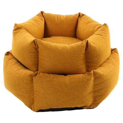 Flamingo Cama Para Perros Con Cremallera Ziva Hexagonal Ocre 60x20 Cm / Vetonek_1