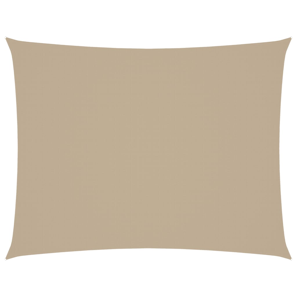 Toldo De Vela Rectangular Tela Oxford Beige 6x7 M_0