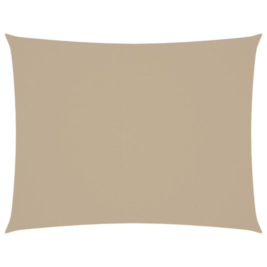 Toldo De Vela Rectangular Tela Oxford Beige 6x7 M_0
