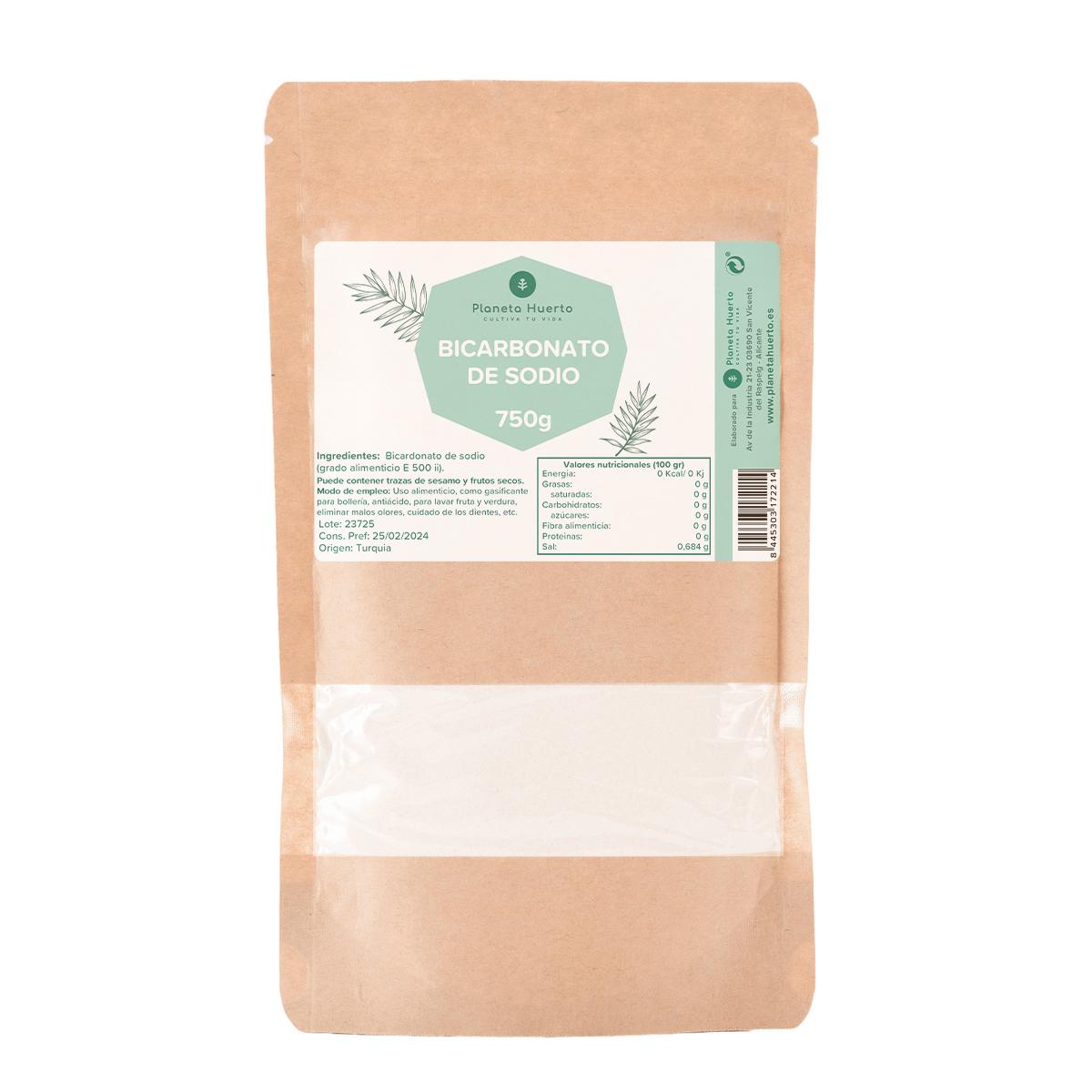 Bicarbonato de sodio alimentario  Planeta Huerto 750 g