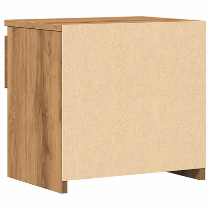 Mesitas Noche 2 Uds Madera Ingeniería Roble Artisian 40x30x39cm_4