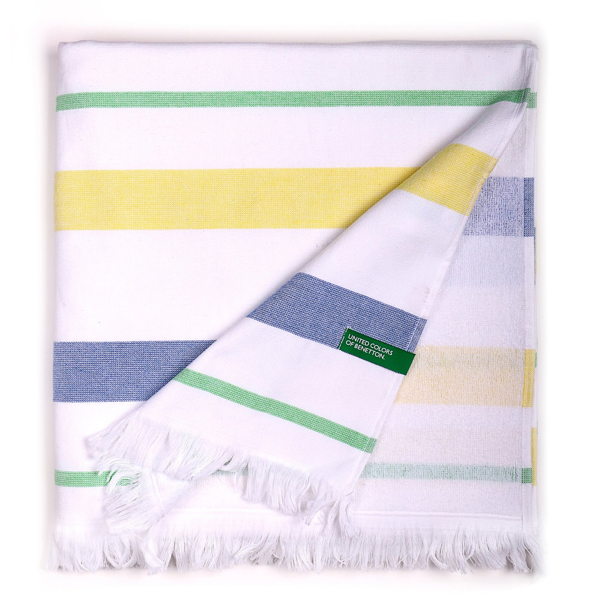 Hamman 80x165cm 350gsm 100%algodon Azul/amarillo Casa Benetton_0