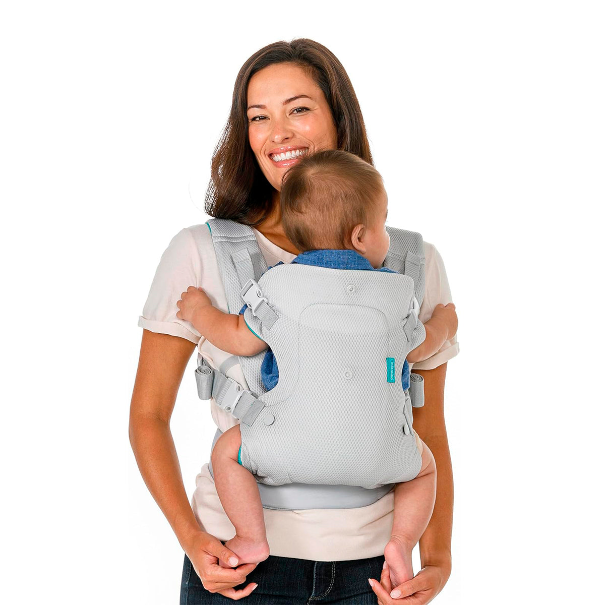 Infantino Mochila Portabebé Flip Convertible 4-en-1, Ergonómica Y Cómoda, Para Bebés De 3,6 A 14,5 Kg, Antracita_1