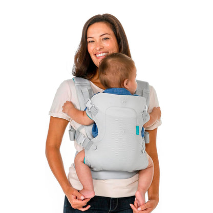 Infantino Mochila Portabebé Flip Convertible 4-en-1, Ergonómica Y Cómoda, Para Bebés De 3,6 A 14,5 Kg, Antracita_1