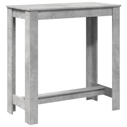 Mesa Alta De Bar Madera Ingeniería Gris Hormigón 102x50x103,5cm_4