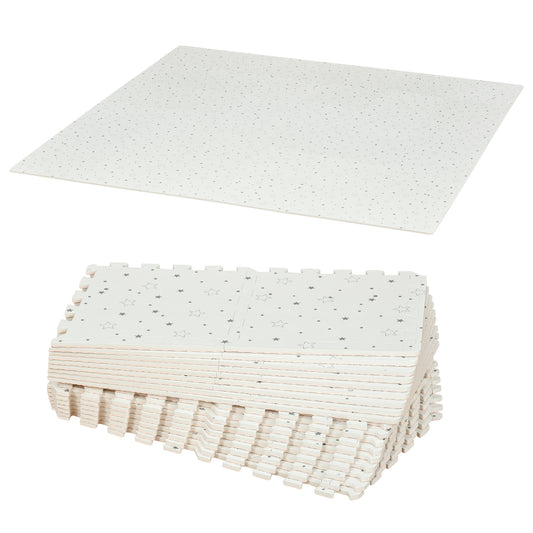 Homcom Alfombra Puzzle Para Bebés 36 Piezas 31,5x31,5 Cm Espuma Eva Modelo_0