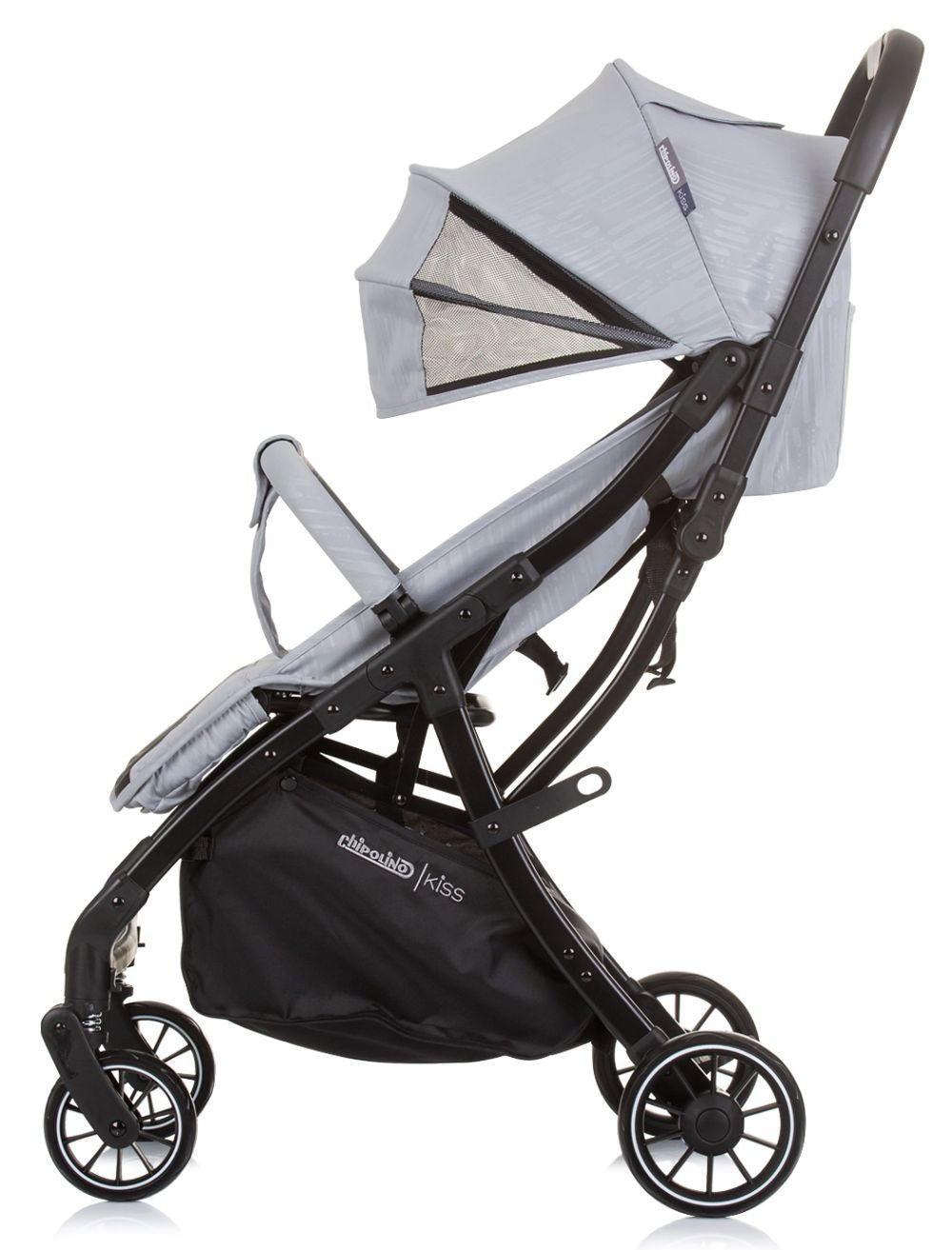 Silla De Paseo Kiss Ash Grey Con Plegado Automático Desde El Nacimiento Hasta 22 Kg De Chipolino_1