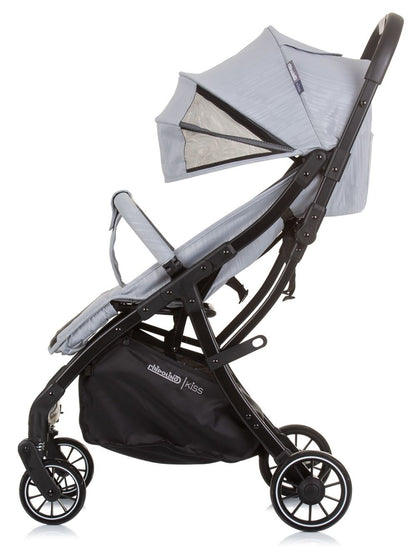 Silla De Paseo Kiss Ash Grey Con Plegado Automático Desde El Nacimiento Hasta 22 Kg De Chipolino_1