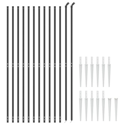 Cerca De Alambre Con Pinchos De Anclaje Gris Antracita 1,4x25 M / Vetonek_0