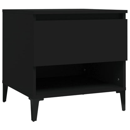 Mesa Auxiliar Madera Contrachapada Negro 50x46x50 Cm_0
