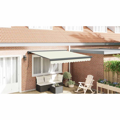 Vidaxl Toldo Retráctil Aluminio Y Tela Color Crema 3x2,5 M_3