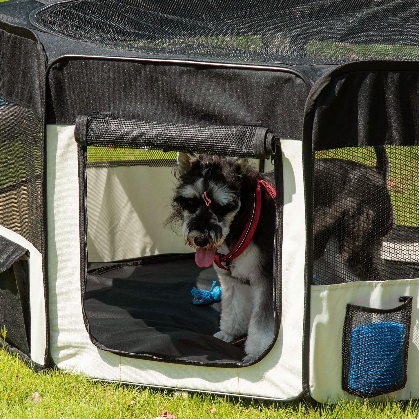 Pawhut Parque Mascotas Plegable Juego De Entrenamiento Corral Perro Cachorro 2_3
