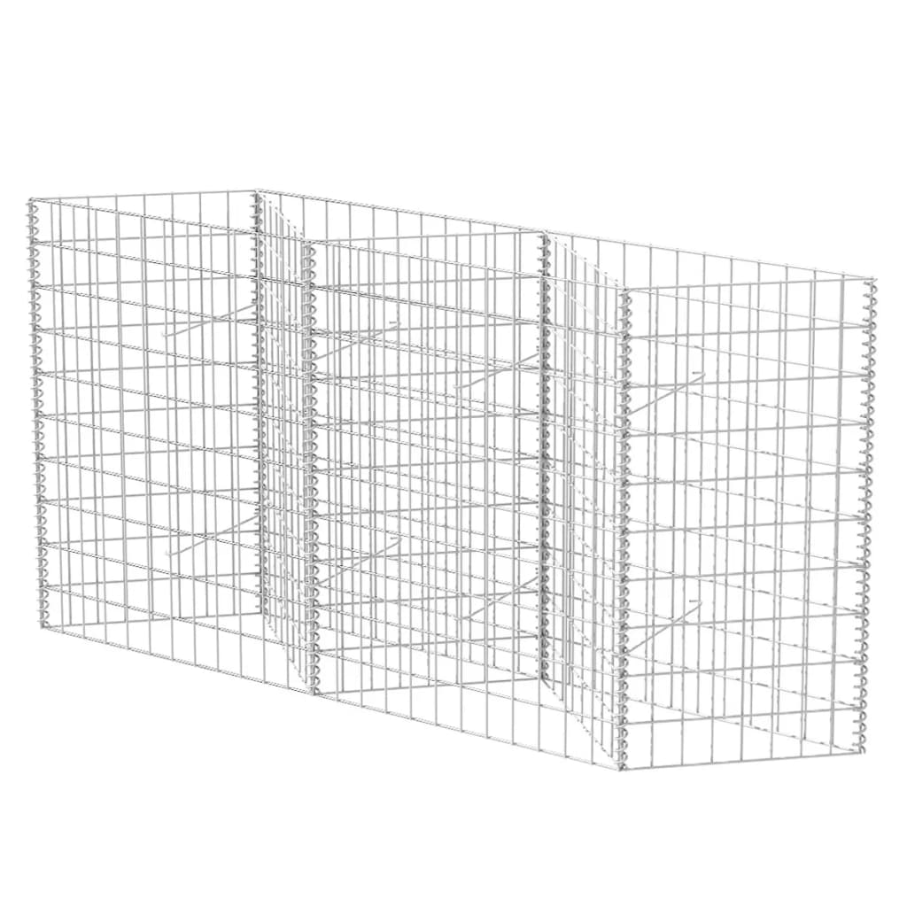 Cesta De Muro De Gaviones Acero Galvanizado 120x30x100 Cm / Vetonek_4