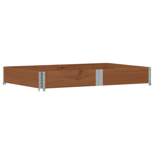 Jardinera De Madera Maciza De Pino Marrón 150x100 Cm_0