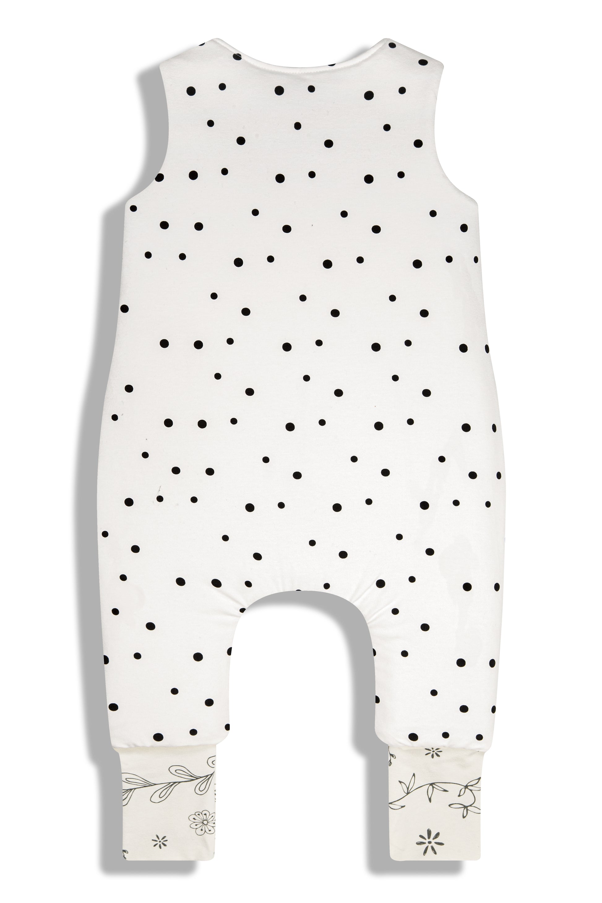 Saco De Dormir Con Pies Reversible T-xs Jersey Algodón Dots-bloom