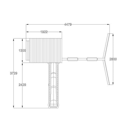 Parque Infantil Masgames Teide Xl Con Columpio Doble.