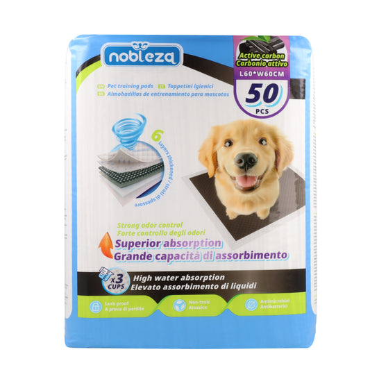 Almohadilla de carbono activado 60 x 60 cm Nobleza 50 ud