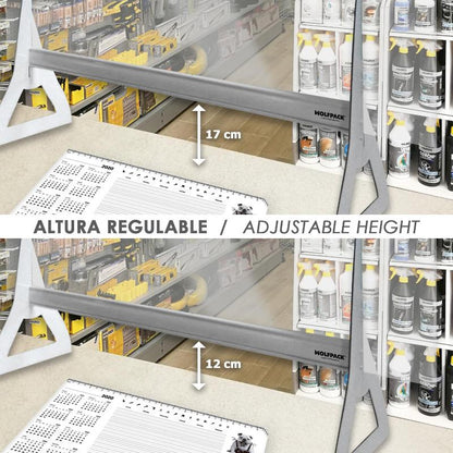Mampara Protectora  Sobremesa  Metacrilato Trasnparente 8mm. 67x100cm