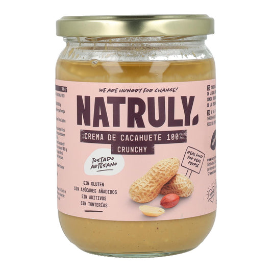 Crema de Cacahuete Crunchy Natruly 500 g