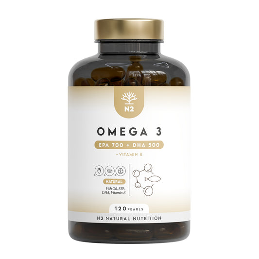 Omega 3 EPA+DHA 60 días Corazón N2 Natural Nutrition 120 cápsulas