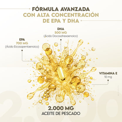 Omega 3 EPA+DHA 60 días Corazón N2 Natural Nutrition 120 cápsulas