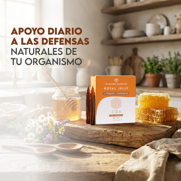 Jalea Real + Própolis + Equinácea 30 días Inmunidad N2 Natural Nutrition 30 viales
