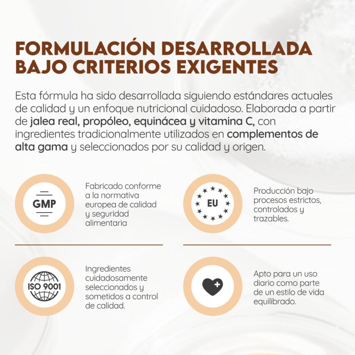 Jalea Real + Própolis + Equinácea 30 días Inmunidad N2 Natural Nutrition 30 viales