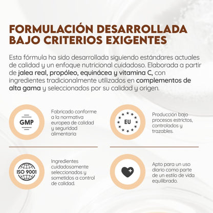 Jalea Real + Própolis + Equinácea 30 días Inmunidad N2 Natural Nutrition 30 viales